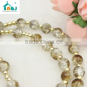 A&J Catholic Amber Rosary Necklace thumbnail-3