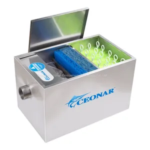 Outdoor Fittings Equipment 3000L/H-12000L/H Koi 304 Stainless Steel Fish Pond Bio Filter thumbnail-2