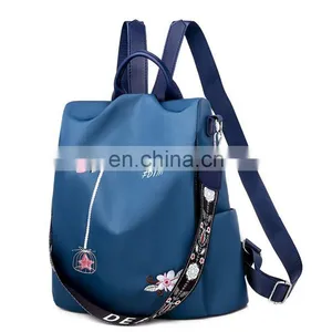New Design Waterproof Women, Ladies Oxford Backpack With Flower/ thumbnail-1