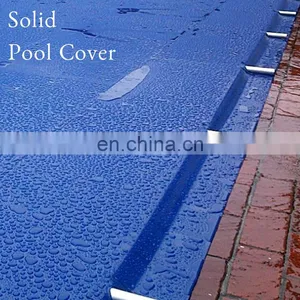Custom Made Retractable 18oz 610gsm Solid Pvc Tarpaulin Swimming Pool Cover thumbnail-1
