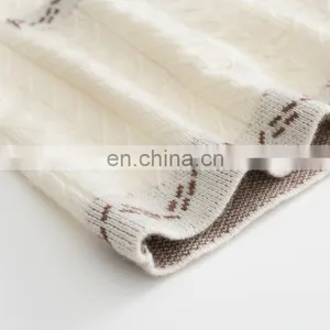 2024 Ladies Cardigan Soft Single Breasted Cashmere Sweater OEM Service Winter Casual Solid Pattern New Style thumbnail-5