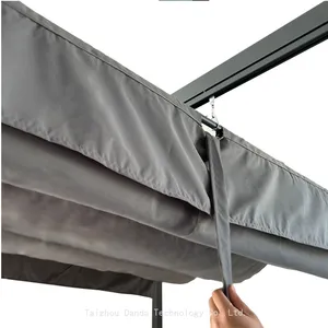 Good Quality 2*3m Sunshade Aluminum Pergola With Polyester Cover Outdoor Use thumbnail-4