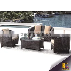 2016 Luxury Soft Aluminium Frame Cheap Outdoor Garden Wicker Rattan Sofa Set Quality Choice thumbnail-1