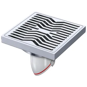 Modern 4-Inch Large Displacement Anti-Backwater Anti-Blocking Brushed Copper Floor Drain Anti-Blockage Bathroom Shower Kitchen thumbnail-1