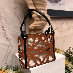 Unique Design Women's Handbag Hollow Out Shoulder Bucket Crossbody Bag Fashionable Tote Bag Elegant Luxury Female Bolso thumbnail-1