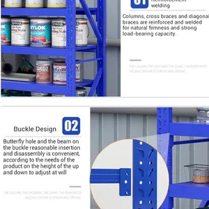 Heavy Duty Steel Enclosed Storage Rack for Warehouse Organizing | OEM Factory Supply thumbnail-2