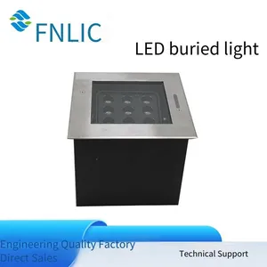 Led Square Adjustable Angle In-ground Lights, 304 Stainless Steel Customizable In-ground Lights, Dmx512 Waterproof In-ground Lights thumbnail-3