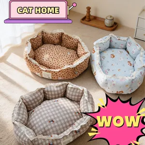 Non-Slip Plush Pet Bed for Travel and Home Use - Ideal for Cats thumbnail-3