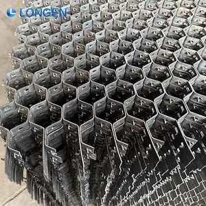 For Curved Ducts Crimp Shelltype Bonding Hole Custom Metal Cellular Grid Carbon Steel Hexsteel Tortoise Shell Net thumbnail-4