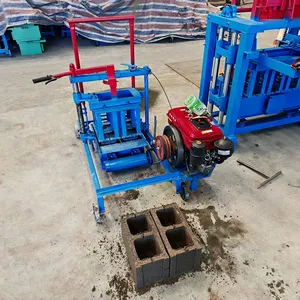 Ecological Small Mobile Brick Making Machine Brick Press Machine With Paving Brick Mould thumbnail-2