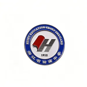 Dharma Wheel Enamel Lapel Pin Custom Logo Metal Brooch Cultural Souvenir Badge thumbnail-2