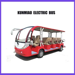 Kunmiao 4000W Electric Bus High Quality Electric Sightseeing Bus Without Door thumbnail-3