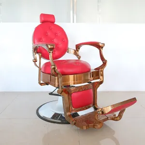 Classical Luxury Salon Chair With Thick Cushion 304 Stainless Steel Base 5-Year Warranty on Pump thumbnail-1