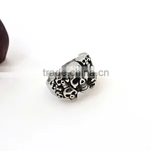 Gift Items Black Stone Ring Designs for Men Skull Rings for Men thumbnail-3