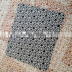 2016 Beautiful Lace Accessory Design 100% Polyester Lace Fabric With Flower Design thumbnail-4