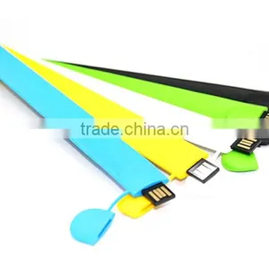 Cheap 4GB 8GB 16GB Red / Yellow Bracelet USB Flash Sticks With Free Logo Custom thumbnail-3