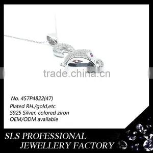 Sex Fox Head Shape Pendant ,925 Silver Fox Pendant ,Rhodium Plated a Head of Fox Fashion in 2015 Style thumbnail-3