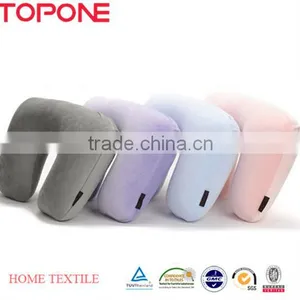 High Quality Colorful Soft U Shape Inflatable Travel Neck Pillow thumbnail-1