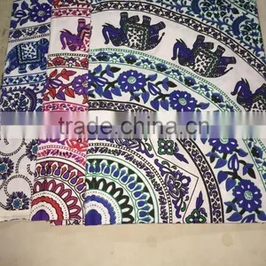 Tapestry From Manufacturer Block Printed Hippie India Elegant Tapestry thumbnail-5