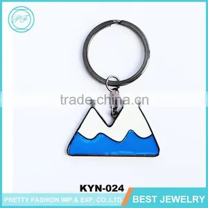 Yiwu Latest Design Fashion Enamel Metal Custom Mount Fuji Key Chain For Gift thumbnail-1