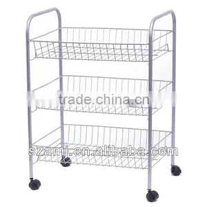 Chrome Shelves Cart thumbnail-1