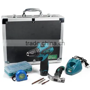 LAOA 19pcs Aluminum Case Li-ion Electric Drill Hardware Tool Set thumbnail-4