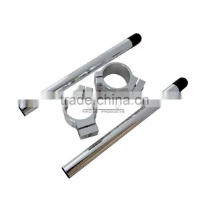 BJ-COHB-052 Aftermarket CNC Billet Alloy 52mm Motocross Handle Bar Clip On For Suzuki TL1000S GSXR1100 thumbnail-6
