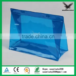 China Shanghai Supplier Hot Sealing Pvc Cosmetic Zipper Bag thumbnail-1