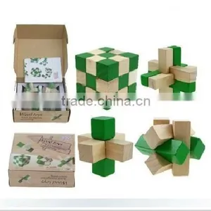 3d Block Puzzle Diy Wooden Toy,maze Ball Game Puzzle Intelligent Toy thumbnail-4