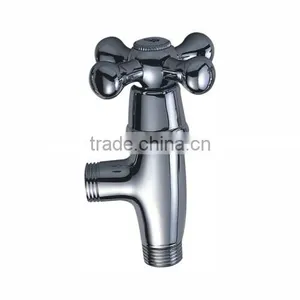 Brass Stop Valve, Polish and Chrome Finish, M1/2"-M1/2" thumbnail-1