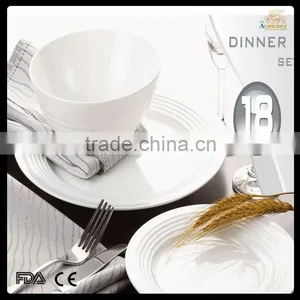 Bone China Embossed Dinner Set thumbnail-1