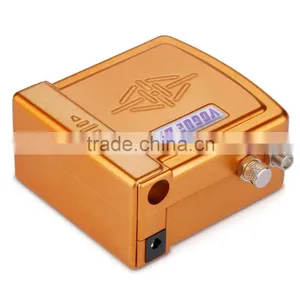 Yellow HS08 Mini Portable Airbrush Compressor Set With UK Adapter for Hobby Cosmetics Nail Tattoo Makeup Body Paint AS-33 thumbnail-4