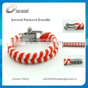 Survival Paracord Bracelets Nylon Cord Paracord Bracelet thumbnail-1