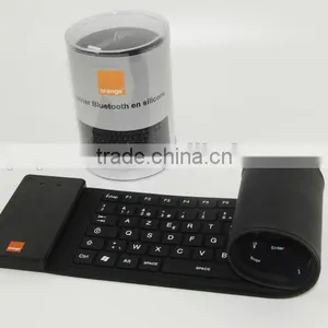 EU Standard Cheapest Waterproof Flexible Silicon French Bluetooth Keyboard thumbnail-5