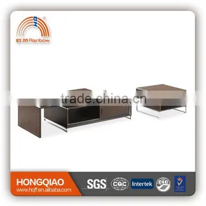CT-29 CT-29 Stainless Steel Wood Modern Coffee Table thumbnail-1