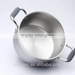 Stainless Steel Cooking Pan With Compound Bottom&Stainless Steel Cookware&Stainless Steel Soup Pot With Cover/Induction Pot thumbnail-4
