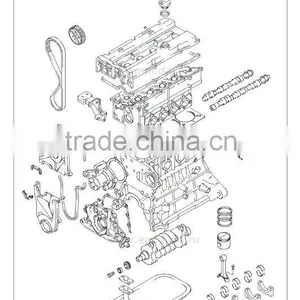New Engine Gasoline G4EC EURO-3-4 Assy-sub Set From Mobis Manufacture thumbnail-2