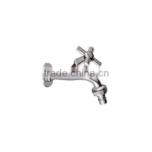 In Wall Washing Machine Faucets Single Cold Water Taps Chrome Sanitary Ware Fittings Made In China thumbnail-1