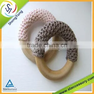 Wholesale New Product Wooden Teething Ring Unfinished Wooden Ring Quality Choice thumbnail-4