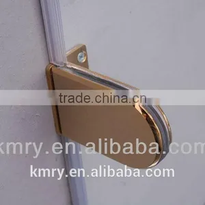 304 Stainless Steel Golden Chrome Luxury Square Hinge Glass Shower Screens&Bath Shower Screens Glass(KD3301) thumbnail-4