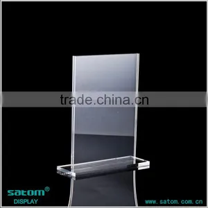 High Transparency A4 Acrylic Sign Holders For Leaflet thumbnail-1