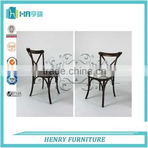 New Design Beech Wood Strong Cross Back Chair thumbnail-1