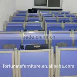 Blue Bent Plywood Seat and Back Lecture Hall Folding Chair thumbnail-4