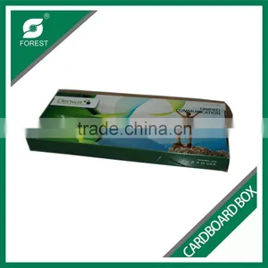 CUSTOM PRINTED CARDBOARD PACKING BOX FOR ELECTRONIC CONSUMABLES CORRUGATED FLAT FOLD CORRUGATED BOX WITH HANDLE thumbnail-5