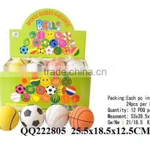 So Beautiful Hot Sale 63mm Watermelon Design Fluorescence Rubber Ball thumbnail-2