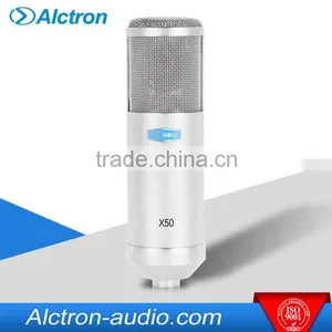Alctron X50S Professional Large Diaphragm Studio Condenser Microphone With a Detachable POP Filter. thumbnail-1