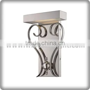 UL CUL Listed Decorative Brushed Nickel Metal Wall Sconce For Hotel W81117 thumbnail-1