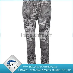 Wholesale Fitness Clothing Winter Ladies Hot Girls Sexy Leather Leggings thumbnail-1