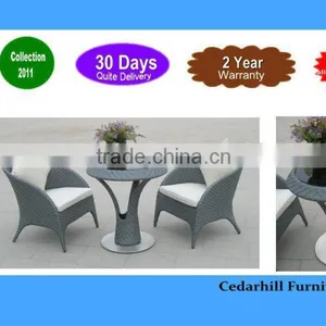 Outdoor Furniture Rattan Coffee Table and Chair thumbnail-1