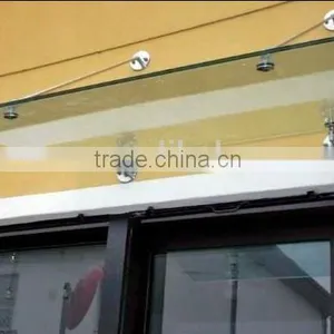 Glass Canopy With Stainless Steel Support thumbnail-1